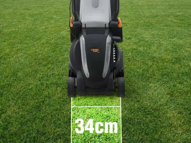 Alpina AL1 34 E - Tondeuse à gazon électrique - 1200 W - Largeur de coupe 34 cm