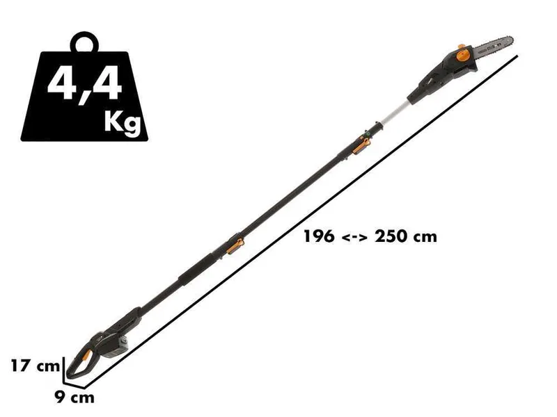 Alpina AMT 20 Li - Élagueuse sur perche télescopique à batterie multifonction - batterie 20V 4Ah