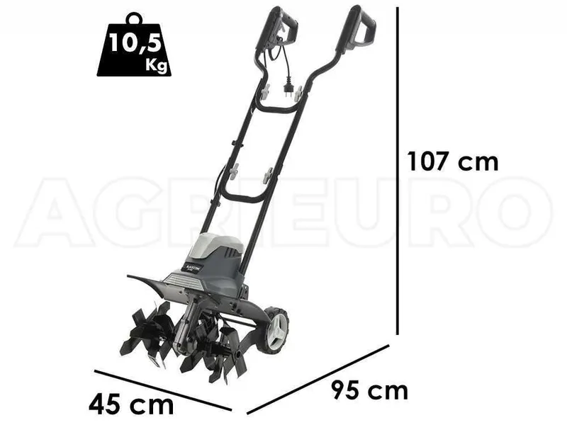 BlackStone TE-450 - Motobineuse électrique - 1500 W - 6 files de lames