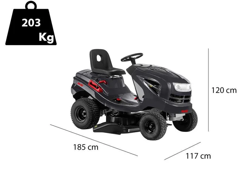 Al-ko T15 93.2 hds-a Easy - Tracteur tondeuse avec éjection latérale - 8.5 kW