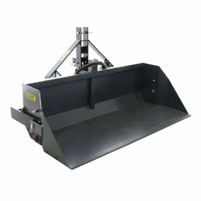 Godet arrière hydraulique pour tracteur BlackStone B-PAL H 180 - de 180 cm - Charge 700Kg