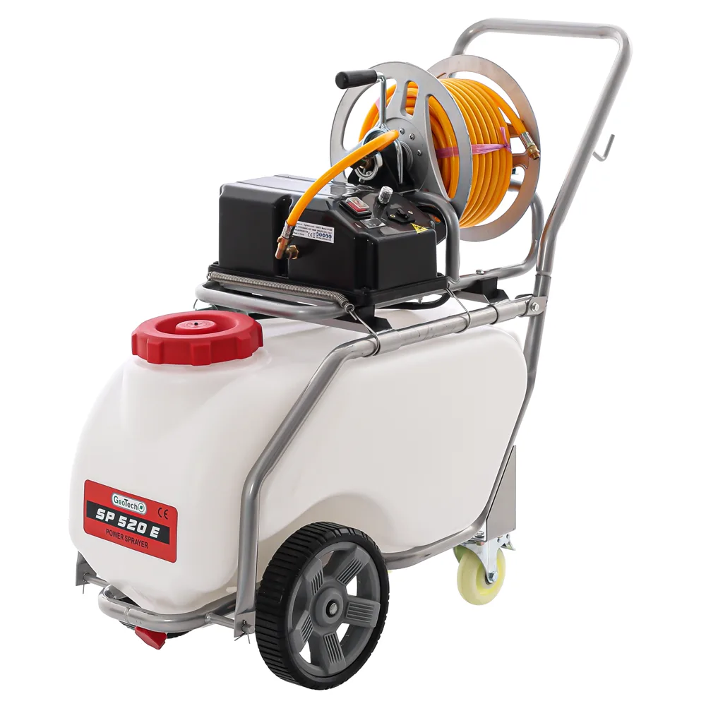 GeoTech SP 520 E - Pompe de pulvérisation électrique à batterie sur chariot - 50 L