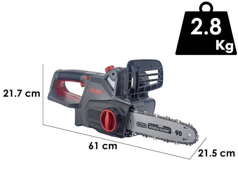 AL-KO Comfort CS 1825 - Tronçonneuse à batterie 18V 2.5 Ah - Lame de 25 cm