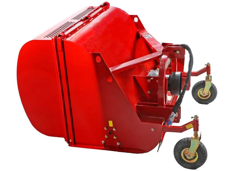 GeoTech Pro CFL160 - Broyeur pour tracteur - Bac de ramassage - Ramasseur - Série médium
