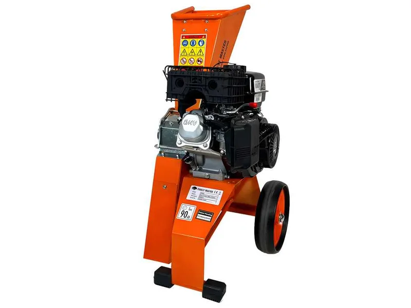 Forest Master FM6DD-MUL - Broyeur de branches et végétaux thermique - Moteur à essence LCT 6 CV