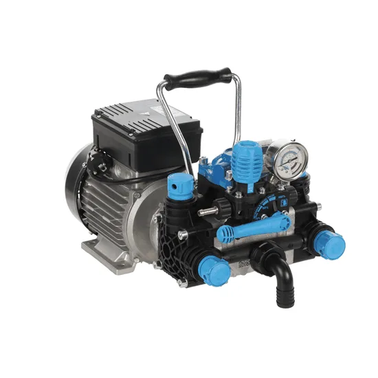 Pompe Bertolini POLY 2020 H.P. RTE.1 - Motopompe électrique pour pulvérisation - Version pour acides et produits chimiques