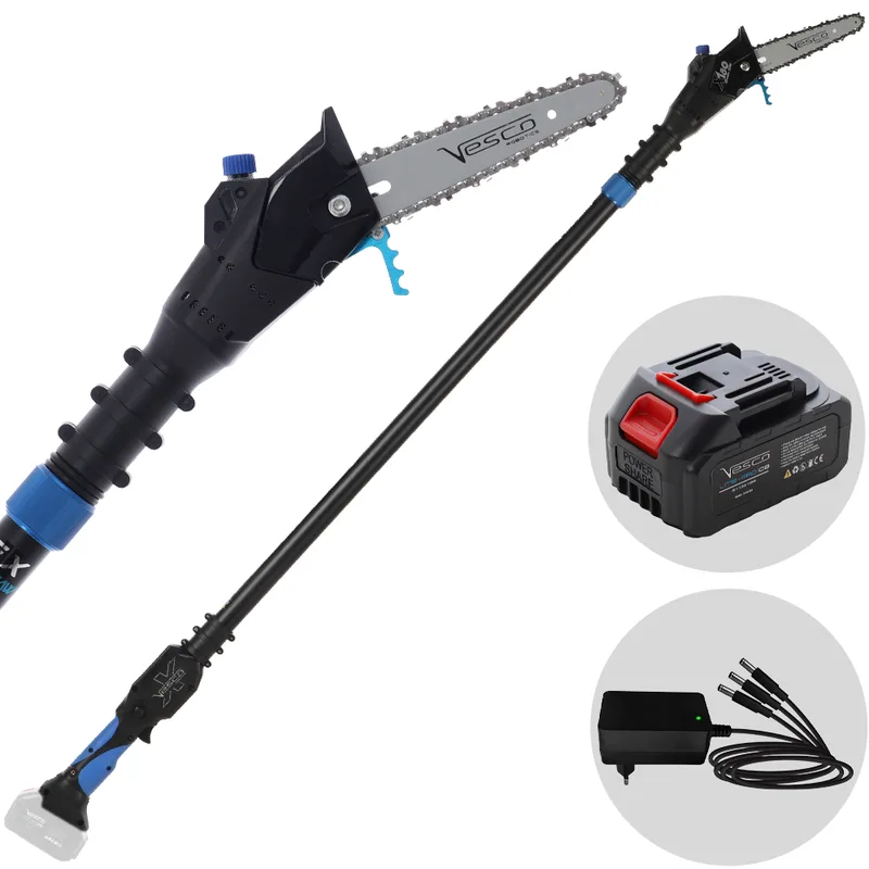 Vesco X180AT - Élagueuse à batterie sur perche télescopique - 180-270 cm - 36 V 3 Ah