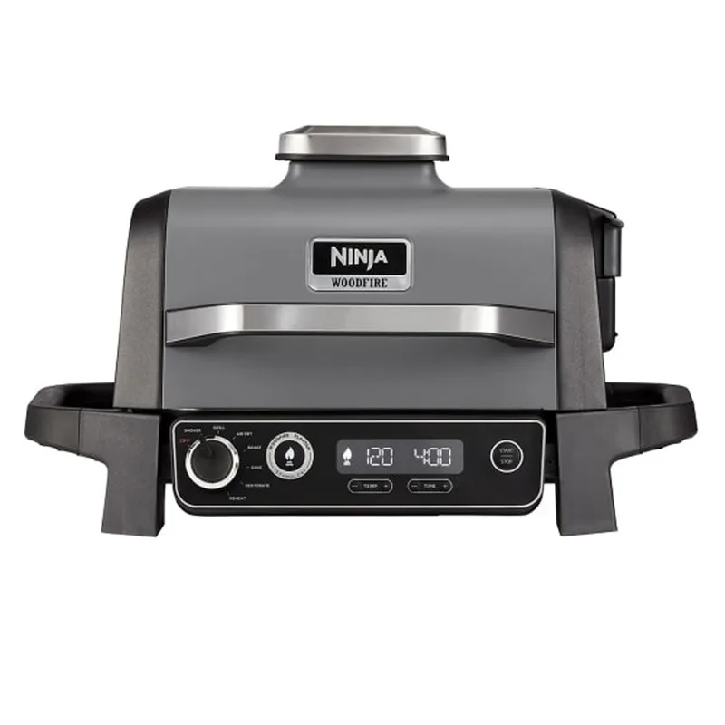 Ninja Woodfire OG701EU - Barbecue électrique avec fumoir et friteuse à air chaud