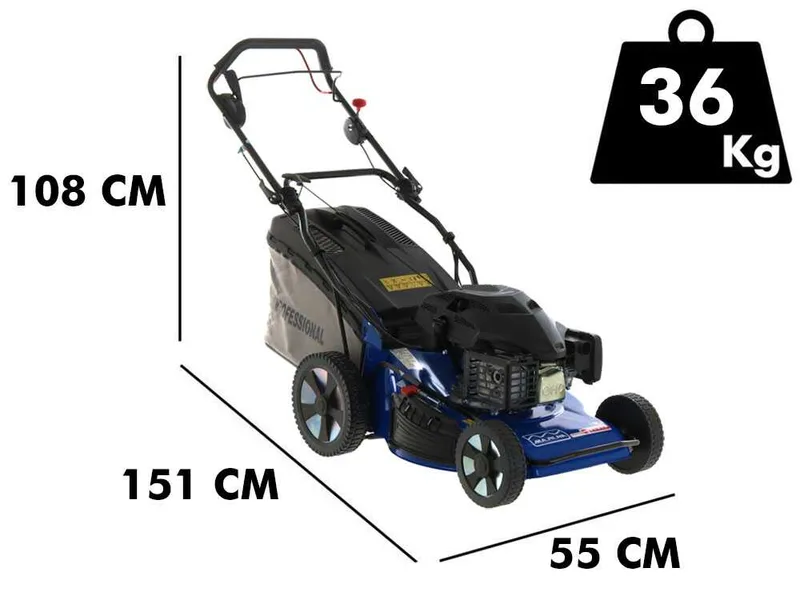 Marina Systems YLM 354 S BBC - Tondeuse à gazon thermique tractée - Coupe 52 cm - Moteur Yamaha MA190