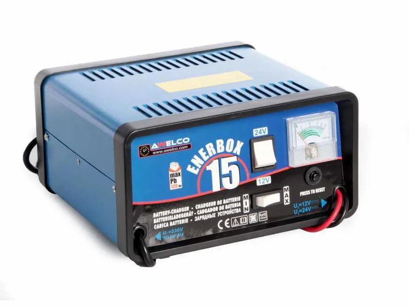 Awelco ENERBOX 15 - Chargeur de voiture - alimentation monophasée - batteries 12V et 24V