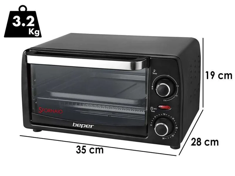 Beper 90882 - Four électrique - 1050W