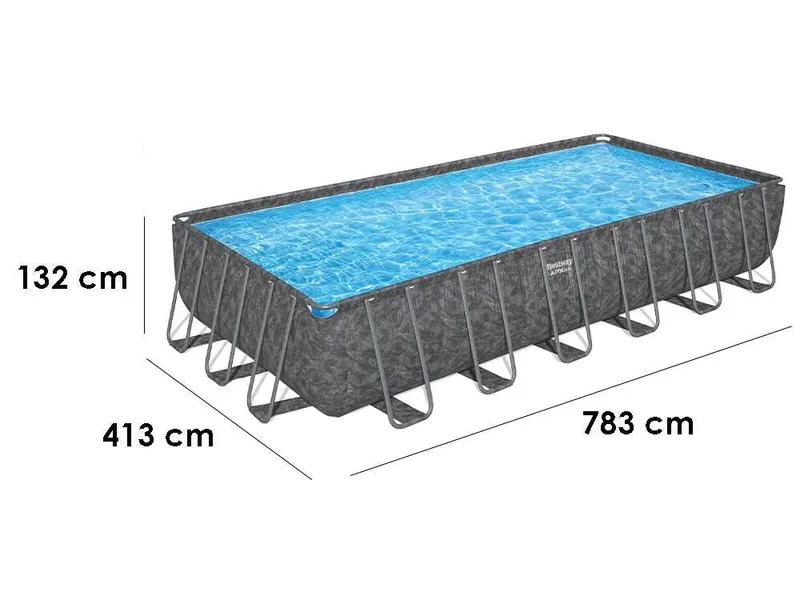 Bestway APX 365 561KG - 732x366x132 cm - Piscine hors-sol pour 11-15 personnes