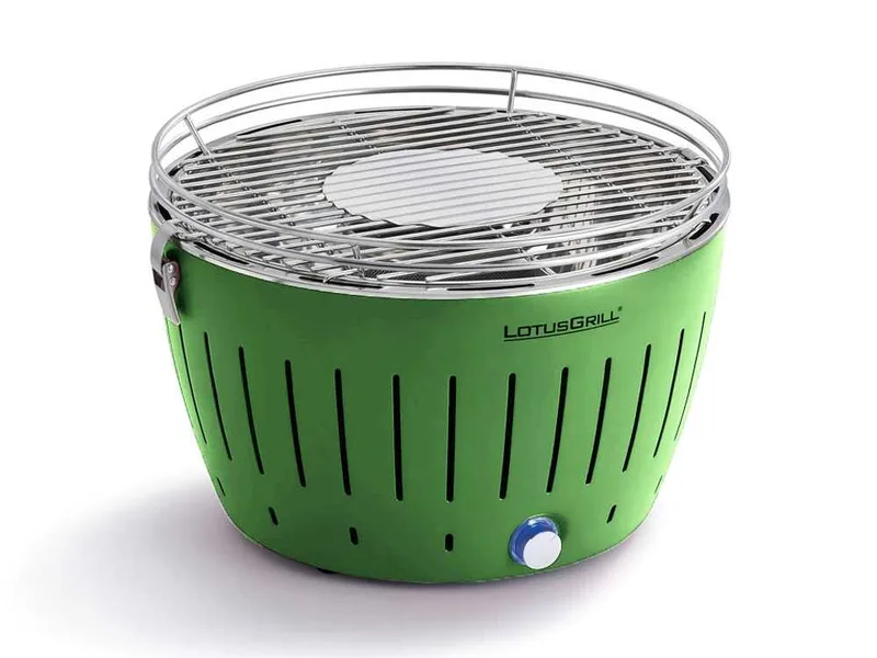 LotusGrill LG G34 U GR - Barbecue portable pour l'extérieur - Coque verte