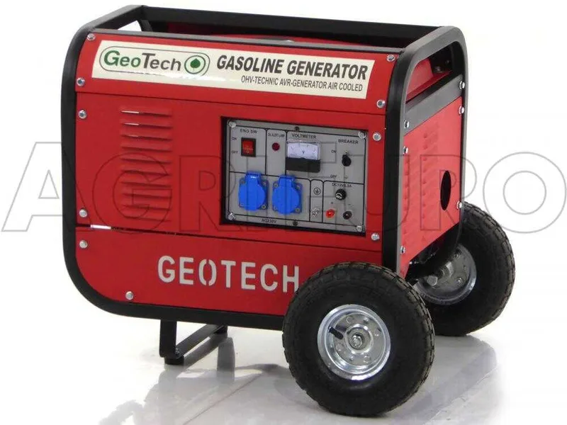 GeoTech GGSA3000 - Groupe électrogène 2.7 kw monophasé à essence - sur chariot