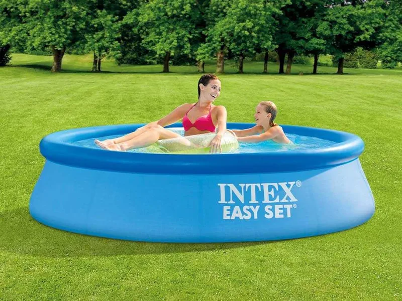 Intex Easy Set 28108NP - Ø244x61 cm - Piscine gonflable + Pompe filtre