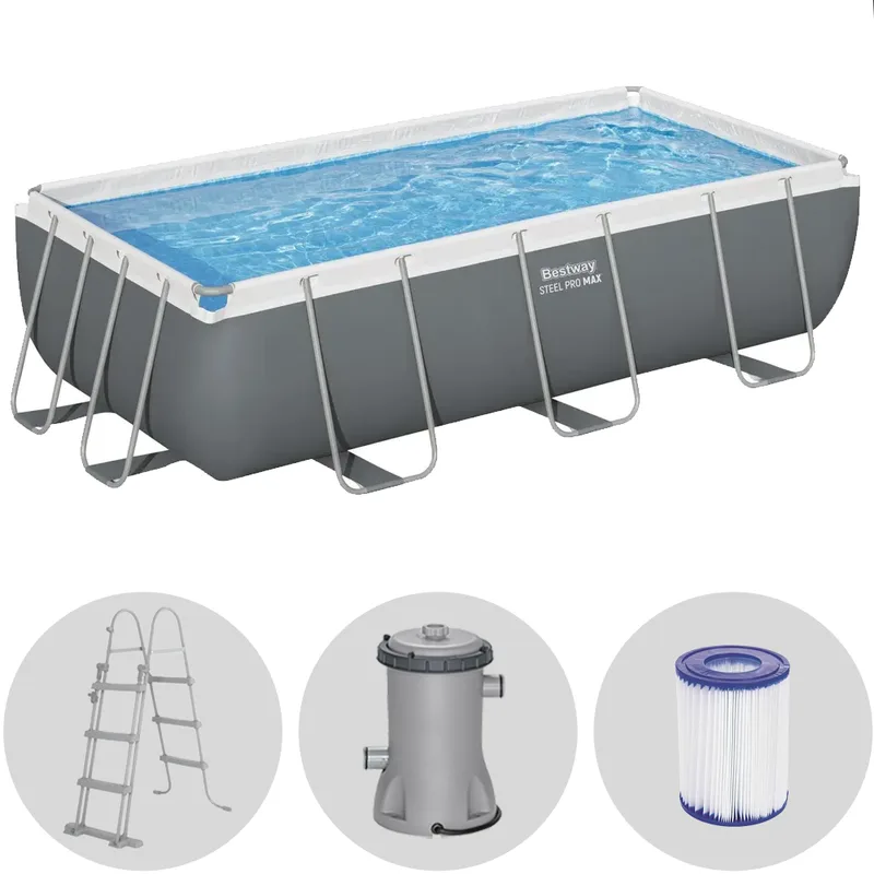 Bestway Power Steel 56441 - 404 x 201 x 100 cm - Piscine hors-sol