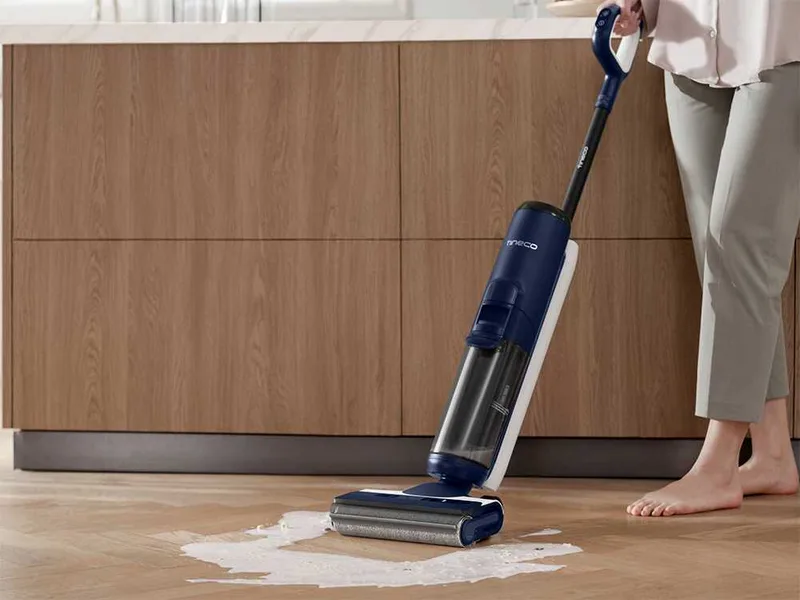 Tineco Floor One S6 Pet - Nettoyeur de sols à batterie smart - 3 en 1 : nettoie, sèche et aspire