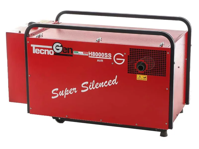 TecnoGen H8000SS - Groupe électrogène insonorisé 5.8 kW à essence - Continu 5.2 kW Monophasé