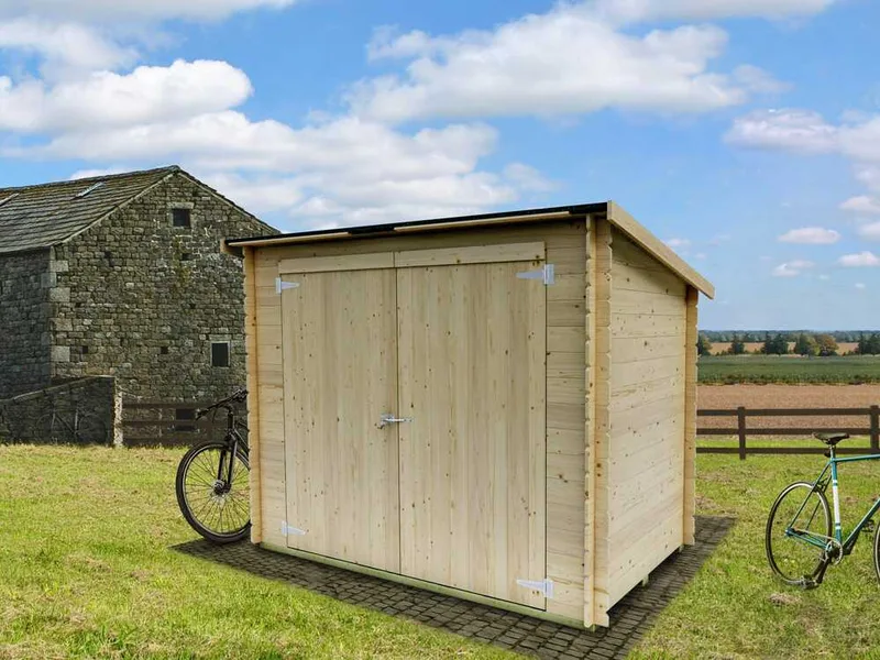 Alce Eureka 218x130 - Abri de jardin en bois - Toit à une pente - 218x130x167 cm
