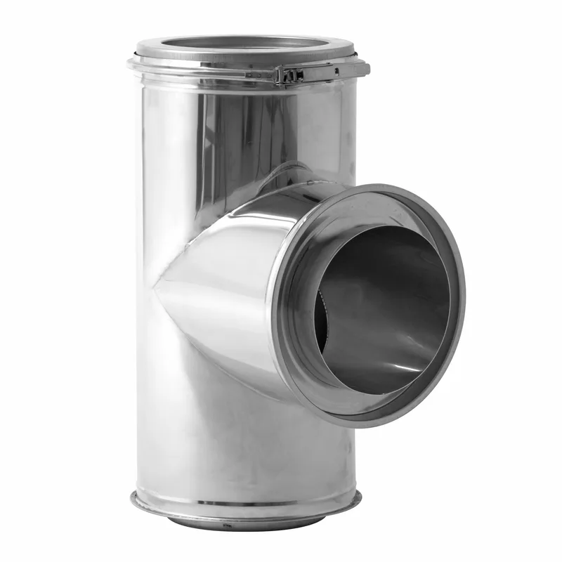 Opsinox conduit de cheminée en acier inoxydable 200mm T-pièce 90°