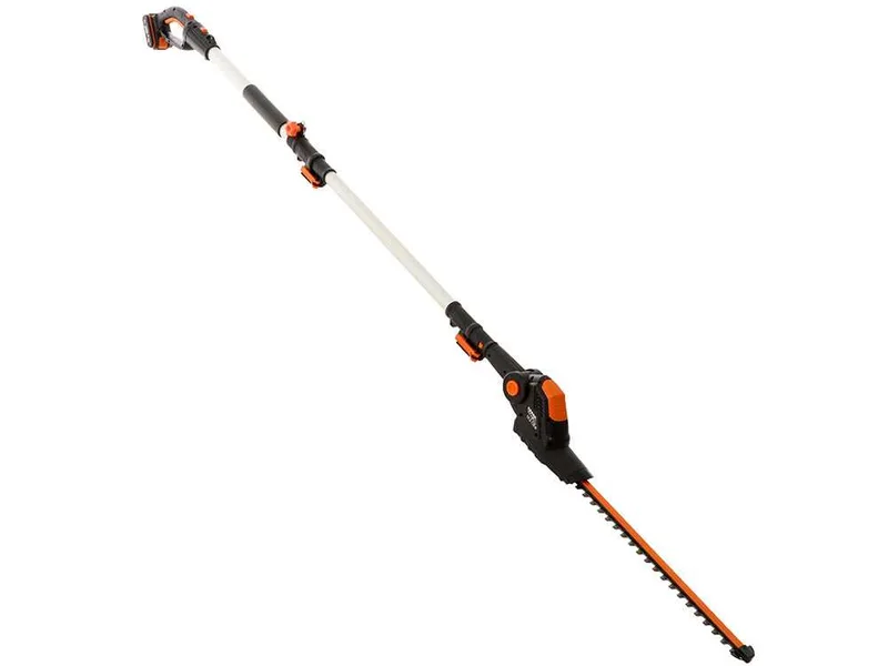Taille-haie électrique à batterie sur perche télescopique Worx WG252E
