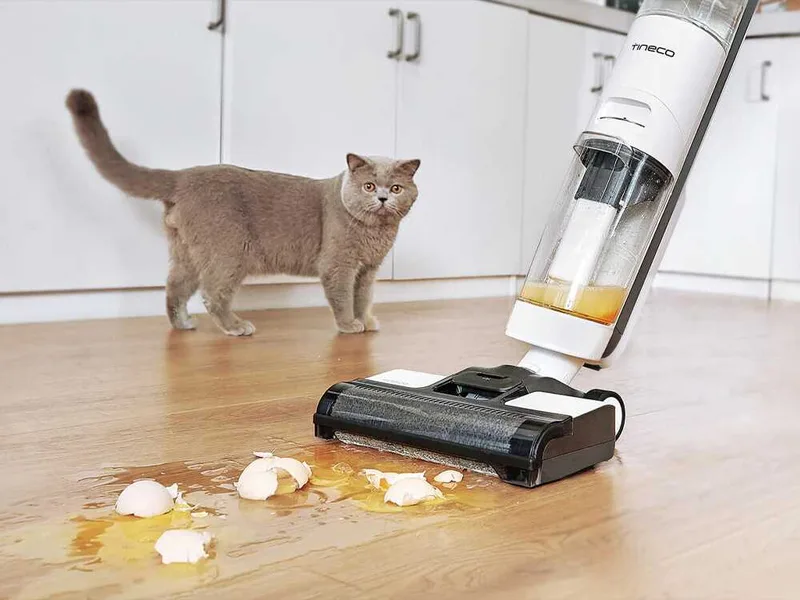 Tineco iFloor Breeze - Nettoyeur de sols à batterie - 3 en 1 : lave, sèche et aspire