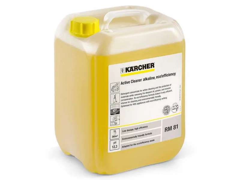 Détergent actif pour le lavage automobile, alcalin RM 81 ASF eco!efficiency - pour nettoyeurs Karcher