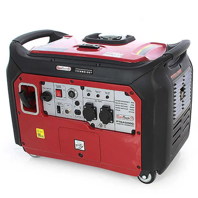 GeoTech Pro PTGA 5000i - Groupe électrogène inverter 4 kW monophasé silencieux - Dém. électrique