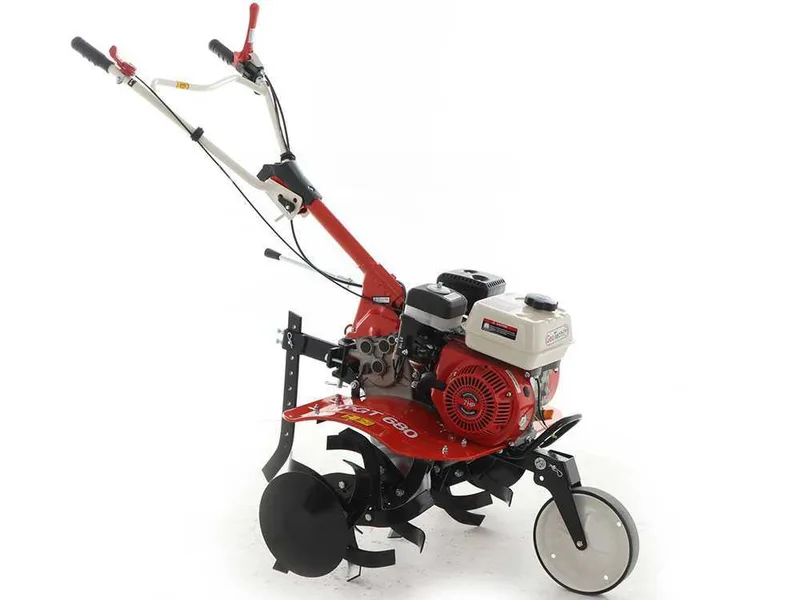 GeoTech Pro PGT680 - Motobineuse à essence 7 CV - Moteur de 208 cm³