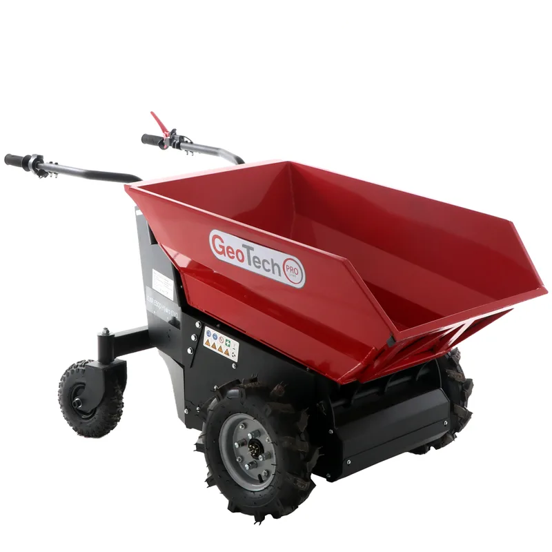 Brouette à batterie GeoTech Pro Mini Dumper CAR E500 e-Lift - Benne dumper électrique 500Kg