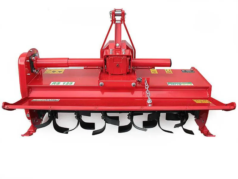 Fraise rotative pour tracteur série moyenne-légère AgriEuro modèle RS 105 avec kit déplacement manuel - Prise de force anti-horaire (Rotation vers la gauche)