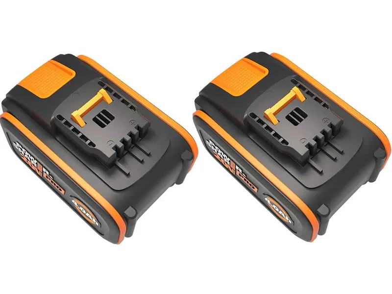 2 Batteries au lithium Pro powershare WA3644 20V 4Ah avec indicateur - Worx