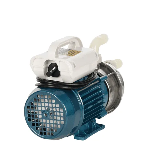 Tellarini ALT 30 - Pompe électrique de transfert en acier inox - Raccord en nylon droits + courbés - Triphasée - 400 V - Choisissez vos raccords