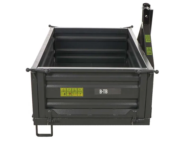 Benne pour tracteur Blackstone B-TB 140 - Basculable - 3 ridelles ouvrables