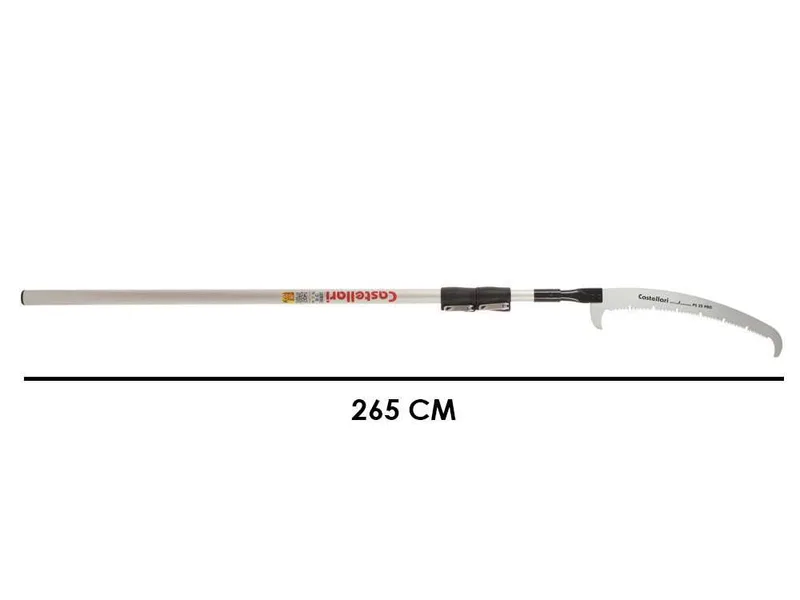 Castellari PS35PRO+AT6 - Scie à dents en « U » sur tige en aluminium - 265-615 cm - Lame de 35 cm