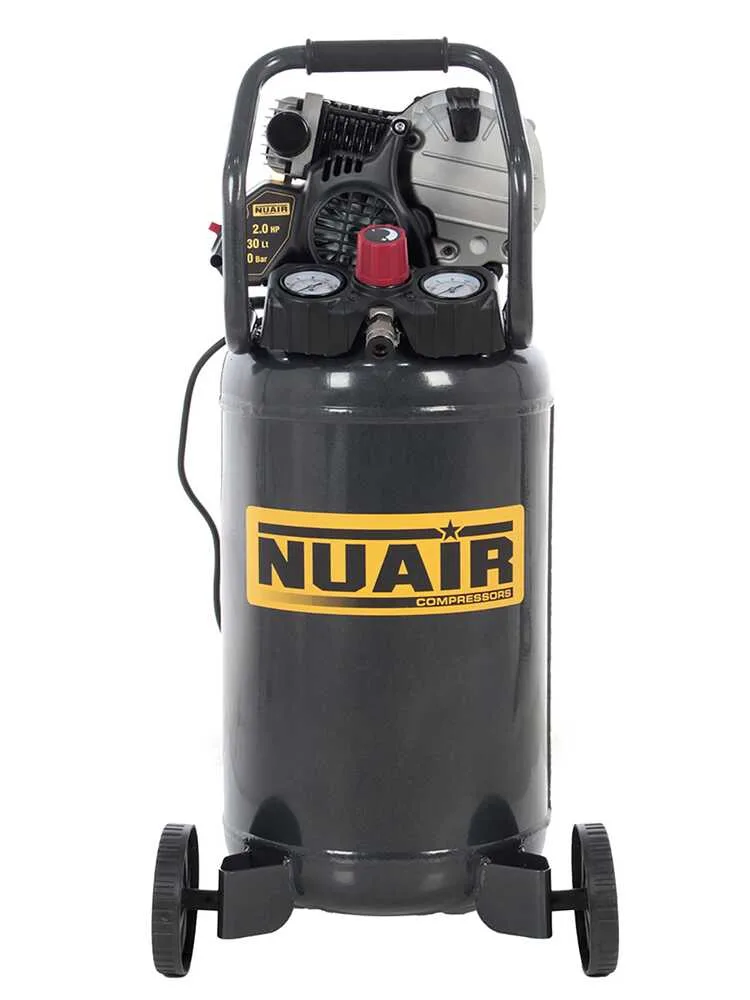 Nuair FU 227/10/30V - Compresseur d'air électrique portatif monophasé - Moteur 2 CV - 30 L
