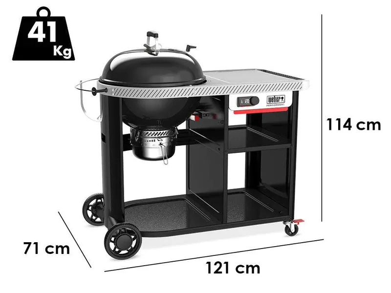 Weber Performer Premium Smart - Barbecue au charbon de bois - Grille 57 cm