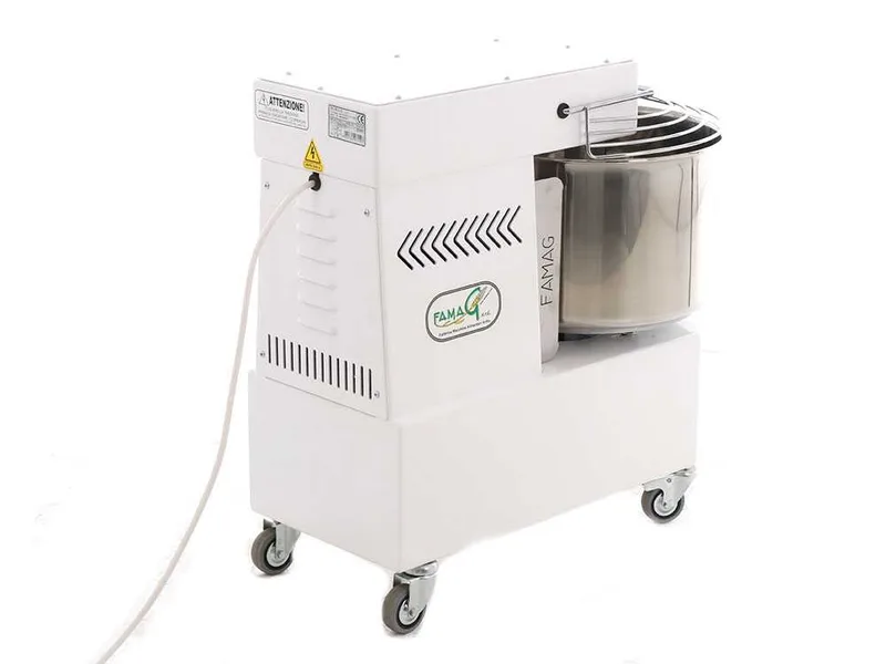 Pétrin à spirale Famag IM20 New à 10 vitesses - Moteur électrique monophasé - 18 KG