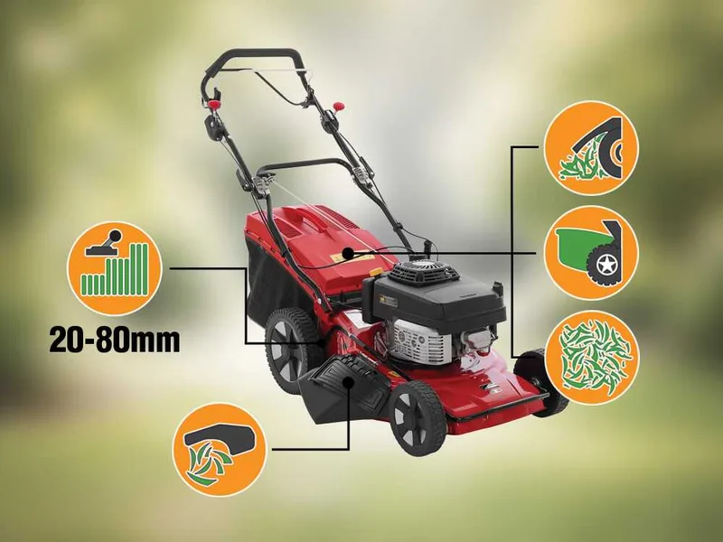 Marina Systems AGRI 55 SKW 3V - Tondeuse à gazon thermique tractée - Moteur Kawasaki FJ180V