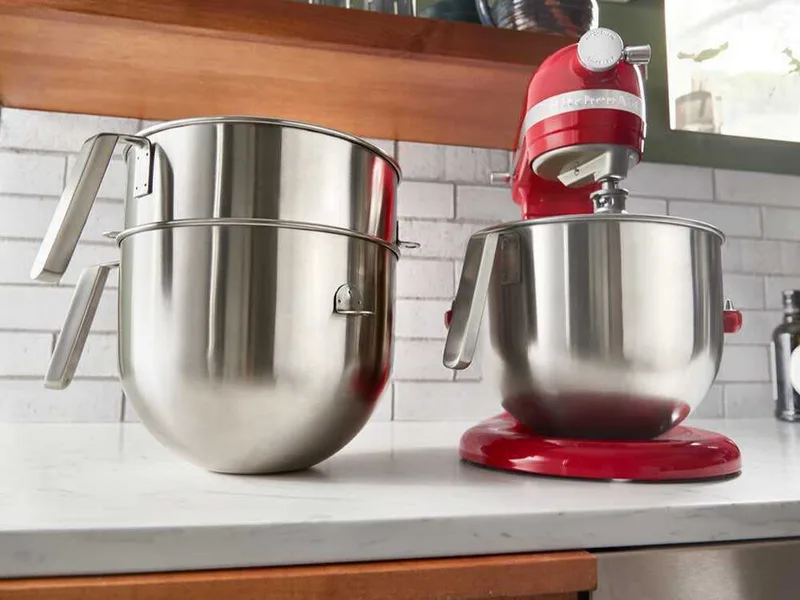 KitchenAid 5KSMB70 - Cuve en acier inox avec poignée courbée 6,6 L
