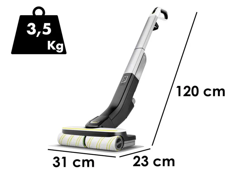 Karcher FC 4-4 - Nettoyeur de sols à batterie - 3 en 1 : lave, nettoye et sèche