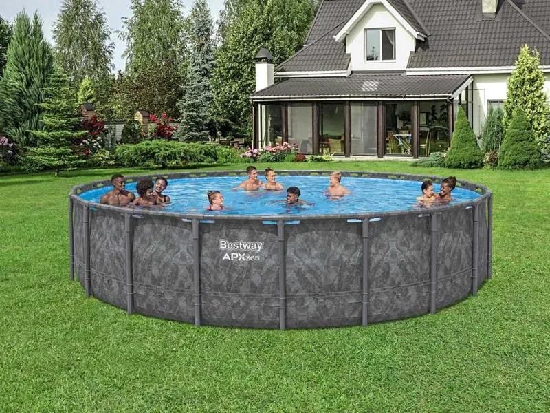 Bestway APX 365 561JZ - Ø671x132 cm - Piscine ronde pour 16-20 personnes
