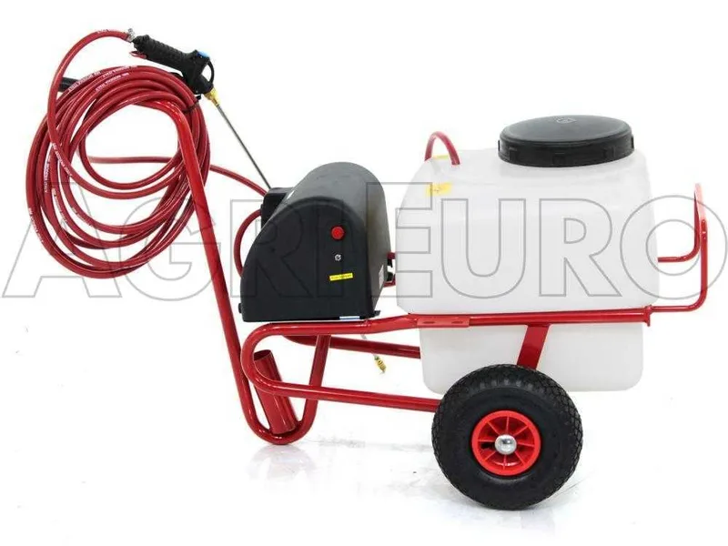 Pulvérisateur à batterie 12 V de 50 l - Pompe de pulvérisateur électrique sur chariot