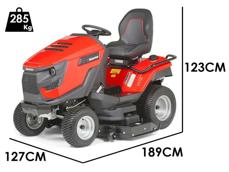 Snapper STX122 - Tondeuse autoportée - Briggs & Stratton 724 cm³ - Éjection arrière et mulching