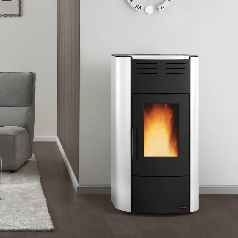 Extraflame Raffaella Idro H15 poêle à granulés bouilleur acier blanc