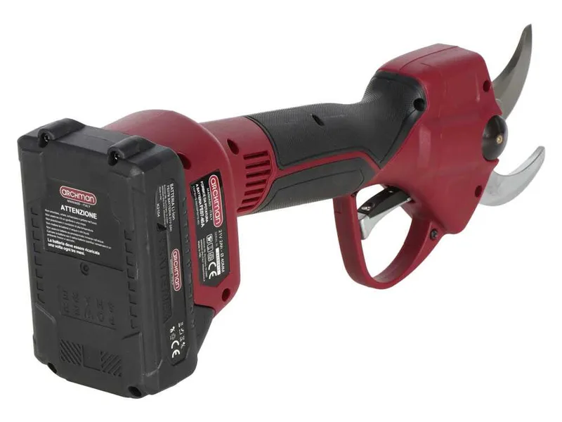 ARCHMAN FE07-40A - Sécateur à batterie + perche télescopique 180-240 cm - 2x 21V 2Ah - Diamètre de coupe 40 mm