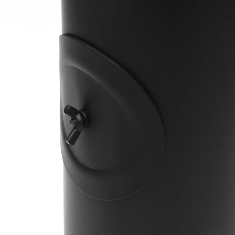 Raik Basic élément de longueur 130mm noir L: 500mm avec porte pour tuyau de fumée / conduit de fumée
