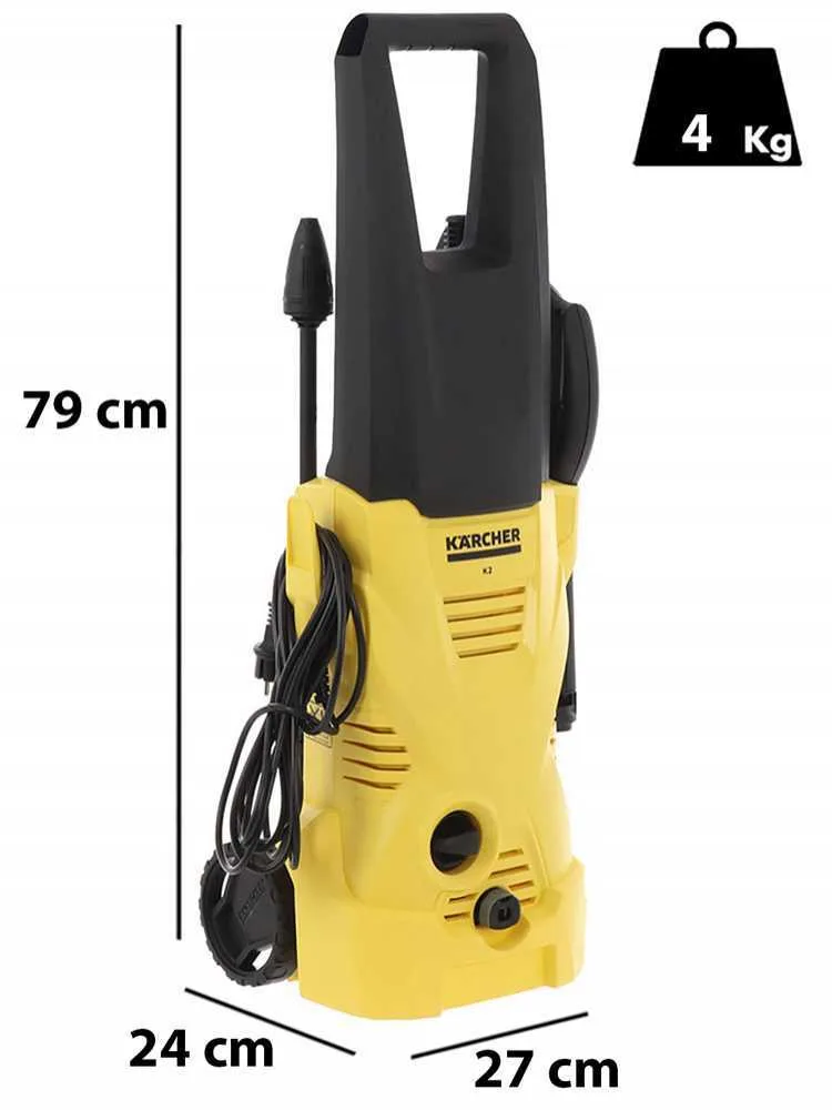 Nettoyeur haute pression électrique à eau froide Karcher K2 Home Kit T150 - Débit 360 L/h