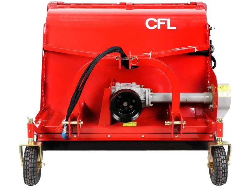 GeoTech Pro CFL160 - Broyeur pour tracteur - Bac de ramassage - Ramasseur - Série médium