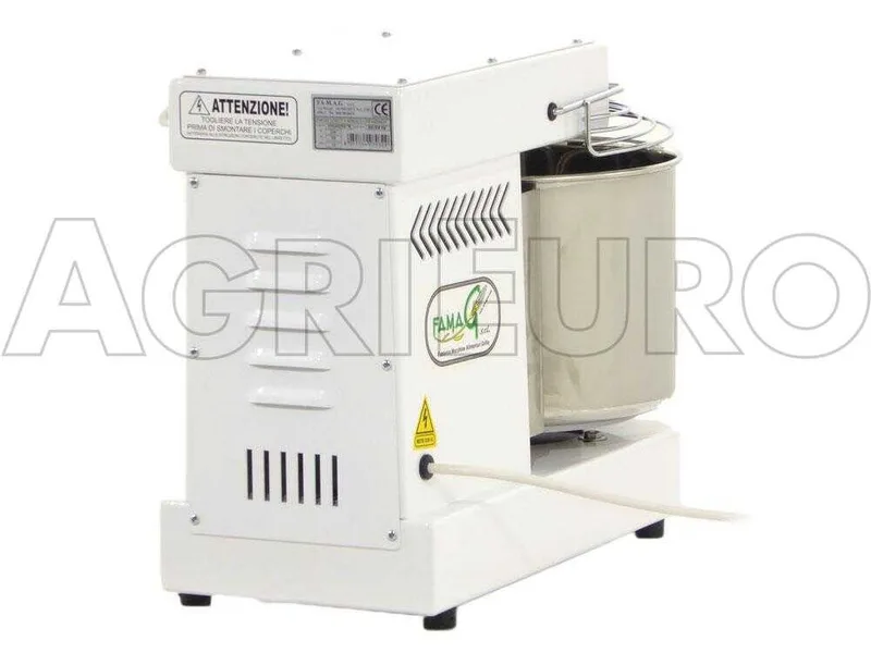 Pétrin à spirale Famag IM 10 à 10 vitesses avec moteur électrique monophasé - 10 KG